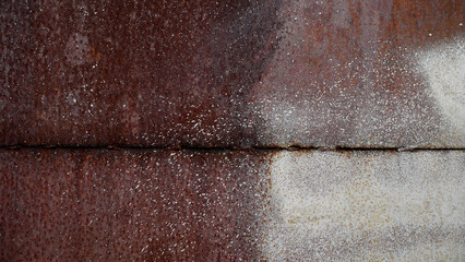 The texture of old rusty metal