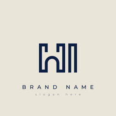 H and I logo design. HI abstract Letters Logo Monogram. This logo design is the process of creating a visual symbol that represents a brand, company, or individual.
