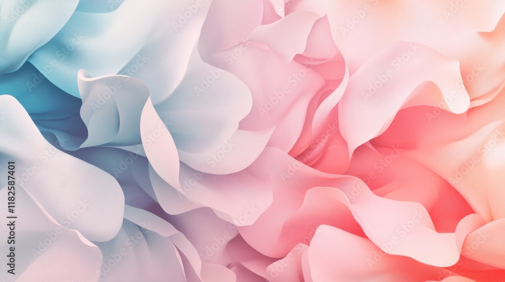 Poster dynamic abstract pastel patterns digital art modern aesthetic vibrant environment close-up view arti