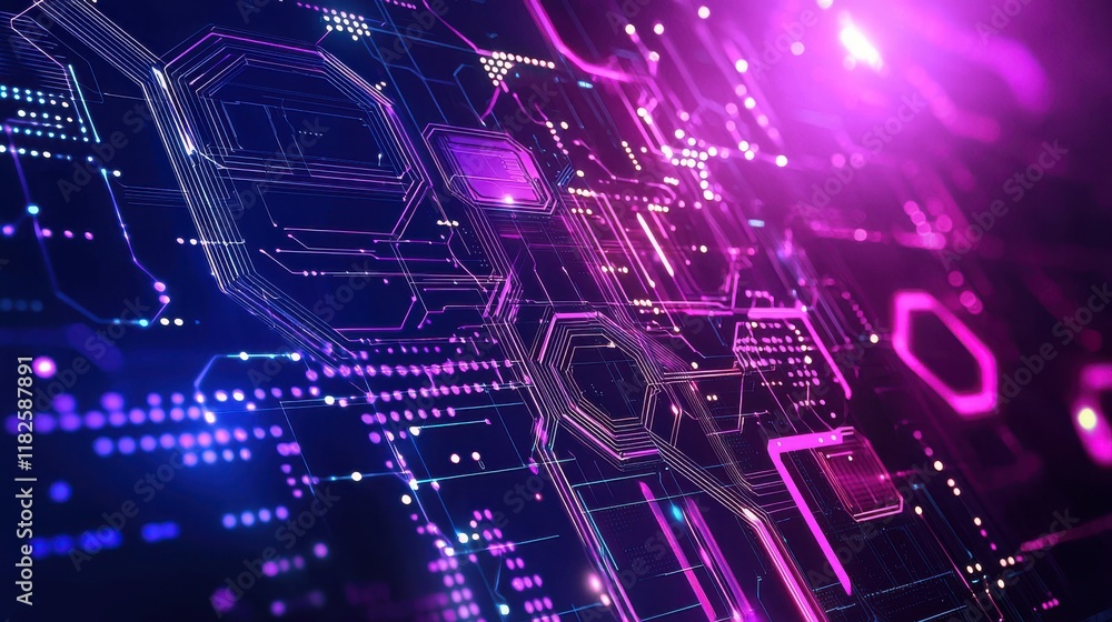 Poster innovative technology concepts abstract background digital art futuristic environment close-up view 