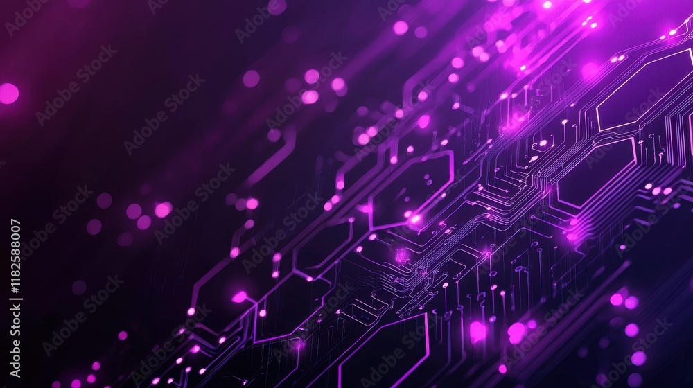 Poster dynamic technology-inspired abstract background digital space graphic design futuristic environment 