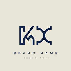 K and X logo design. KX abstract Letters Logo Monogram. This logo design is the process of creating a visual symbol that represents a brand, company, or individual.