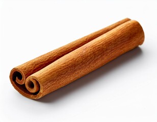 cinnamon stick n a whole stick of cinnamon used for infusing flavor into french toast or as a garnish isolated on clear white background highly detailed