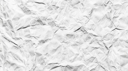 Fototapeta premium Crumpled White Paper Texture Background Design