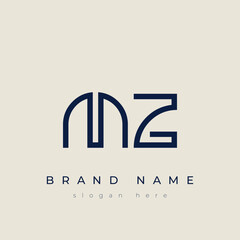 M and Z logo design. MZ abstract Letters Logo Monogram. This logo design is the process of creating a visual symbol that represents a brand, company, or individual.