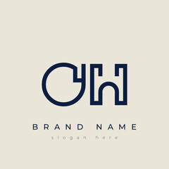 O and H logo design. OH abstract Letters Logo Monogram. This logo design is the process of creating a visual symbol that represents a brand, company, or individual.