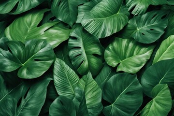 Leaves Background – Lush Green Foliage with Natural Texture and Vibrant Colors

