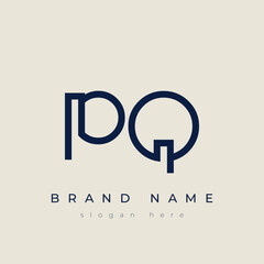 P and Q logo design. PQ abstract Letters Logo Monogram. This logo design is the process of creating a visual symbol that represents a brand, company, or individual.