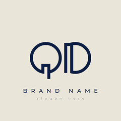 Q and D logo design. QD abstract Letters Logo Monogram. This logo design is the process of creating a visual symbol that represents a brand, company, or individual.