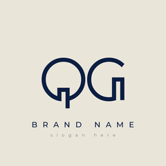 Q and G logo design. QG abstract Letters Logo Monogram. This logo design is the process of creating a visual symbol that represents a brand, company, or individual.