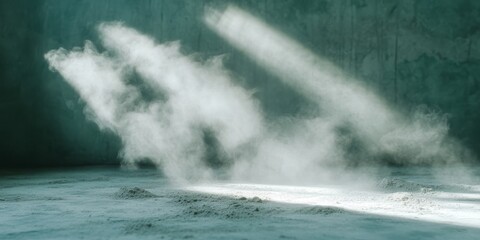 Fototapeta premium Cinematic Dust and Rays of Light at Dawn