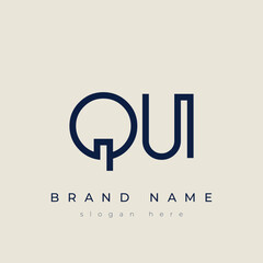 Q and U logo design. QU abstract Letters Logo Monogram. This logo design is the process of creating a visual symbol that represents a brand, company, or individual.