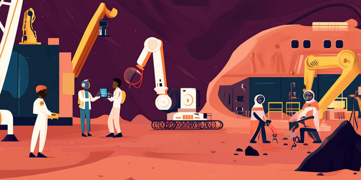 Exploring the possibilities of robotic assistance and human collaboration on lunar surface missions