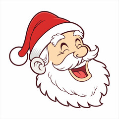 Christmas day drawing Santa  vector design.