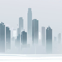 Fototapeta premium city skyline background vector illustration