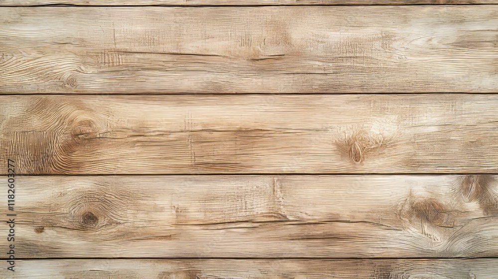 Poster natural wooden texture with horizontal planks and subtle grain patterns