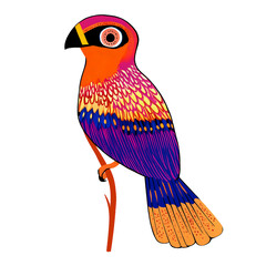 Stylized animal illustration with modern design and vibrant colors. Perfect for creative projects, decoration, and graphic design