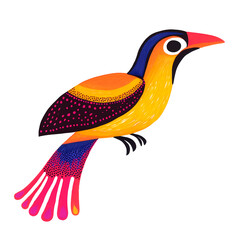Stylized animal illustration with modern design and vibrant colors. Perfect for creative projects, decoration, and graphic design