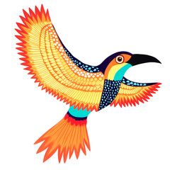 Stylized animal illustration with modern design and vibrant colors. Perfect for creative projects, decoration, and graphic design