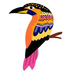 Stylized animal illustration with modern design and vibrant colors. Perfect for creative projects, decoration, and graphic design