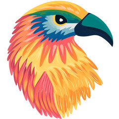 Stylized animal illustration with modern design and vibrant colors. Perfect for creative projects, decoration, and graphic design