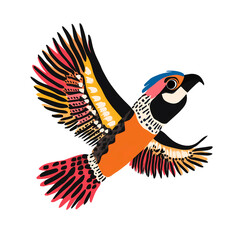 Stylized animal illustration with modern design and vibrant colors. Perfect for creative projects, decoration, and graphic design