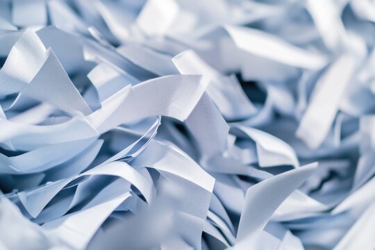 A close-up shot of a stack of white paper sheets