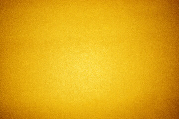 Bright yellow golden shiny paper texture background.