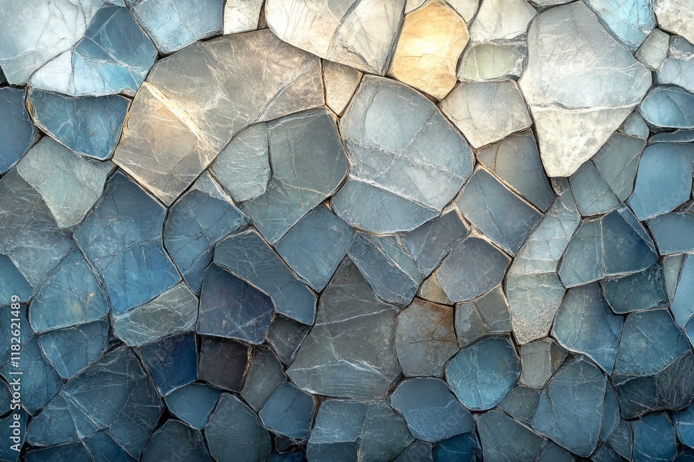 Aufkleber decorative stone wall cladding showing rough surface texture, ideal for backgrounds and textures