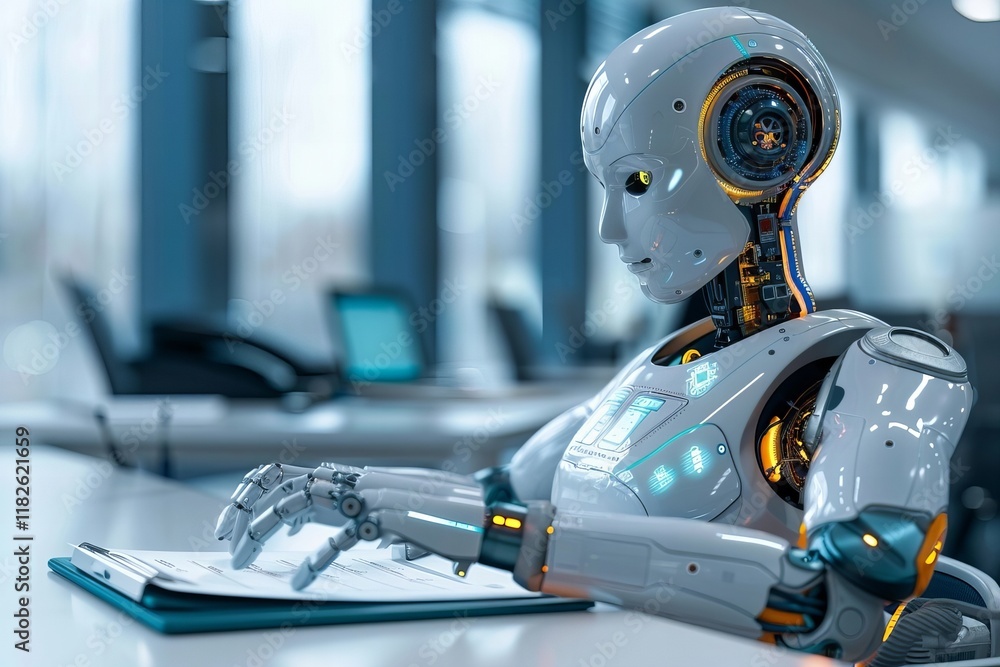 Poster creating an agenda for business meetings using artificial intelligence