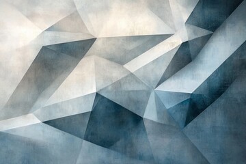 Geometric shapes creating an abstract background with blue and beige colors