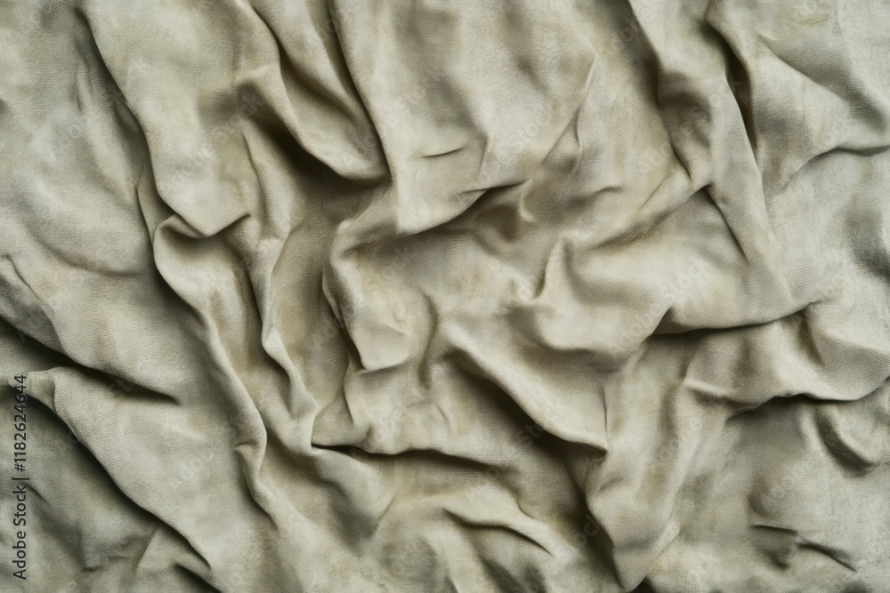 Poster textured fabric creates interesting patterns and folds in neutral tones for artistic exploration