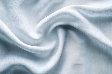 Obraz premium Gray light natural linen texture for the background.