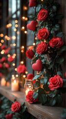 Love and valentine day.