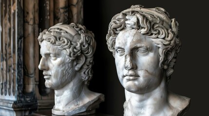 clasic sculpture aesthetic generated AI