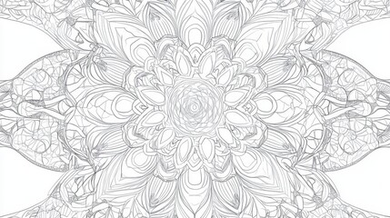 Stunning Black and White Intricate Mandala Design: A Captivating Visual Feast