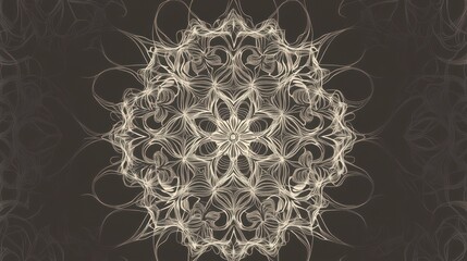 A Captivating Abstract Mandala Design with Intricate Details