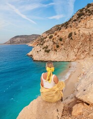 woman on the beach