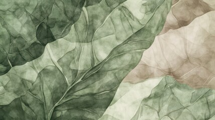 Collard greens in watercolor tones in brown, soft and dreamy High quality illustration --chaos 10 --ar 16:9 --style raw --stylize 10 --v 6.1 Job ID: e2abe213-a76b-4a50-9cec-910a1f5c32bb