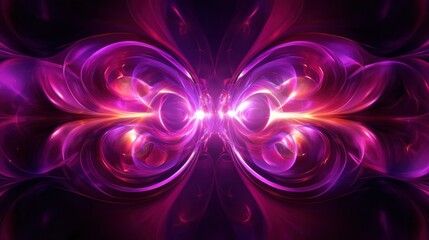 Fractal butterfly with iridescent wings, exuding a sense of wonder and the infinite possibilities of mathematical patterns