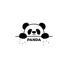 Cartoon panda with cheeks © Simča