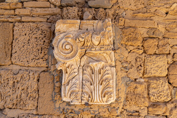 Tunis, Tunisia. Roman ruins of the Baths of Antoninus in Carthage.