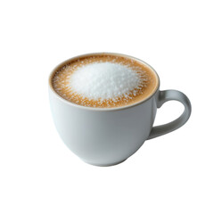 Fototapeta premium Delicious hot chocolate cappuccino in a white cup