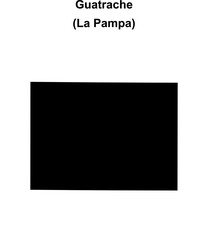 Obraz premium Guatrache department (La Pampa) blank outline map
