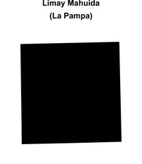 Limay Mahuida department (La Pampa) blank outline map