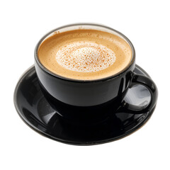 Obraz premium Delicious hot chocolate cappuccino in a white cup