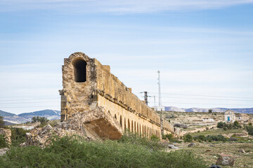 Zaghouan, Tunisia. The ancient Roman Zaghouan aqueduct.