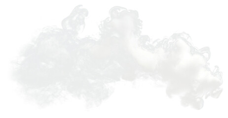 Obraz premium PNG Abstract white smoke cloud abstract effect swirling.