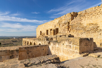 Ben Arous, Tunisia. Roman ruins at the Uthina Archaeological Site.