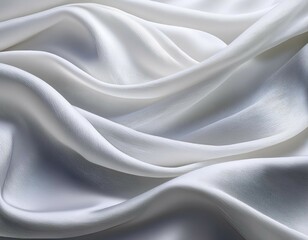 Obraz premium abstract silk fabric in a sea of white subtle textures and pure elegance